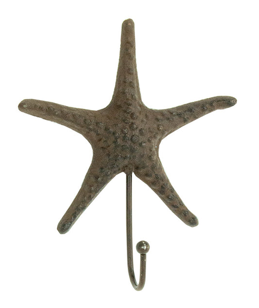 Vintage style cast iron starfish hook