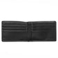 Black slim wallet 6 card slots, 2 slip pockets and one cash compartment